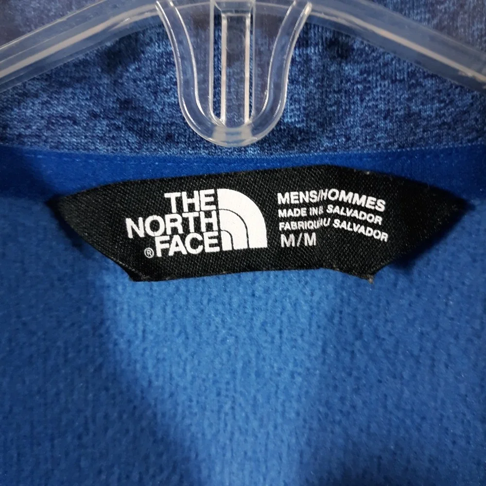 The North Face Sweater Mens Medium Blue Outdoor Travel Hiking 1/2 Half Zip